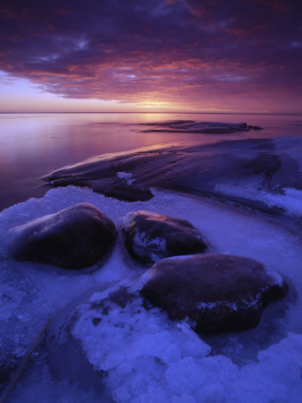 A Winter Morning By The Sea In Varmland, Sweden by Anders Ekholm Pricing Limited Edition Print image