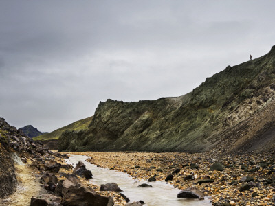 Creek Brennisteinsoldukvisl In Canyon Graenagil By Landmannalaugar, Iceland by Gunnar Svanberg Skulasson Pricing Limited Edition Print image