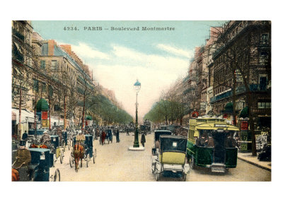 Boulevard Montmartre In Paris by H. Oakley Pricing Limited Edition Print image