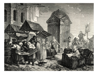 Marketplace In France Mid-18Th Century by Gustave Doré Pricing Limited Edition Print image