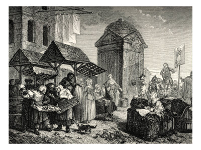 Marketplace In France Mid-18Th Century by Gustave Dore Pricing Limited Edition Print image