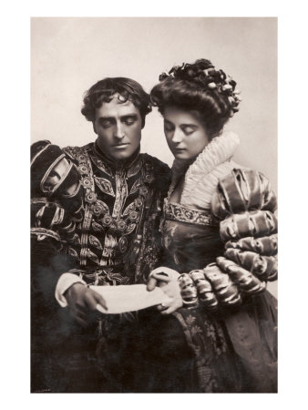 The Merchant Of Venice,' Basil Gill As 'Bassabio' And Alexandra Carlisle As 'Portia' by Hugh Thomson Pricing Limited Edition Print image