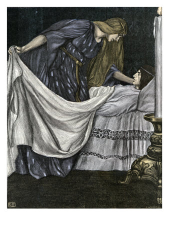 Tristan And Isolde / Iseut - Death Of Tristan by Gustave Dore Pricing Limited Edition Print image