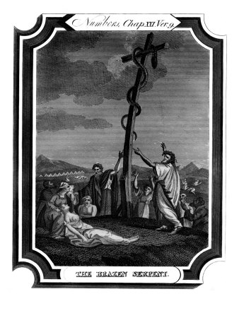 The Brazen Serpent: Moses Erects A Brass Serpent To Protect Those Bitten By A Plague Of Snakes by Joseph Clayton Clark Pricing Limited Edition Print image