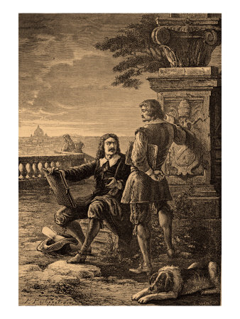 Nicholas Poussin And Claude Lorrain by Gustave Doré Pricing Limited Edition Print image