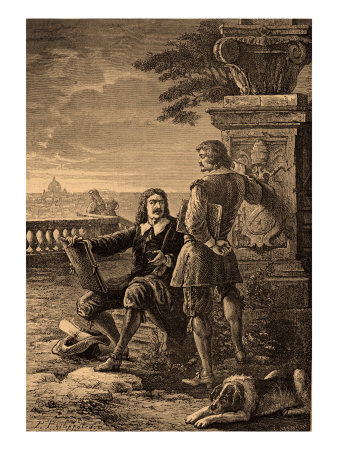 Nicholas Poussin And Claude Lorrain by Gustave Dore Pricing Limited Edition Print image