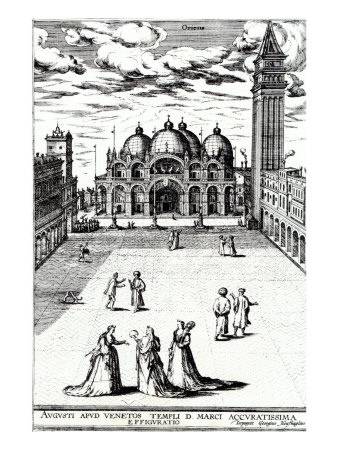Venice, Square Of San Marco And Cathedral, C. 1600 by Cecil Alden Pricing Limited Edition Print image