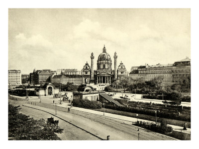 Karlsplatz In Vienna, At The Turn Of The Century by Kate Greenaway Pricing Limited Edition Print image