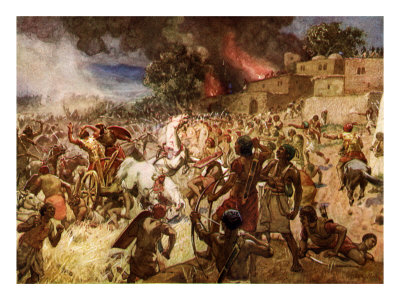 The Death Of King Josiah At Megiddo by Thomas Crane Pricing Limited Edition Print image