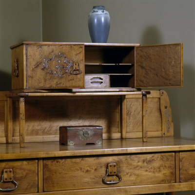 The David B, Gamble House, Pasadena, California, Detail Of Writing Desk In Guest Room by Mark Fiennes Pricing Limited Edition Print image