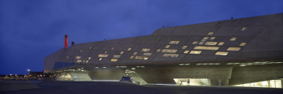 Phaeno Science Centre, Wolfsburg, 2005, South Facade Looking Towards Vw Autostadt Chimney by Richard Bryant Pricing Limited Edition Print image