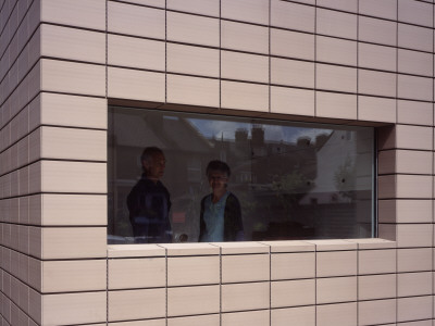 Private House Bhm, London, Homeowners At Window, Burd Haward Marston Architects by Charlotte Wood Pricing Limited Edition Print image