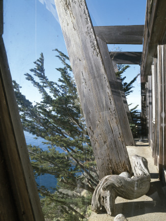 Wild Bird, Big Sur, California, External Wooden Structure, Architect: Nathaniel And Margaret Owings by Alan Weintraub Pricing Limited Edition Print image
