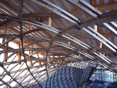 Gridshell Conservation Workshop, Weald And Downland Open Air Museum, Singleton, West Sussex by Benedict Luxmoore Pricing Limited Edition Print image