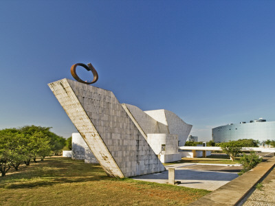 Brasilia - Panteaoda Liberdade E Da Democracia, Architect: Oscar Niemeyer by Alan Weintraub Pricing Limited Edition Print image
