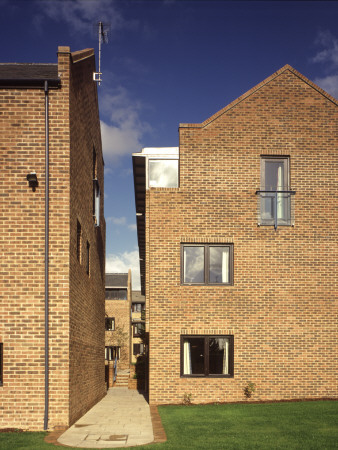 Student Accommodation, Jesus College, Oxford, Path To Hazel Courtyard, Architect: Maguire And Co by Charlotte Wood Pricing Limited Edition Print image