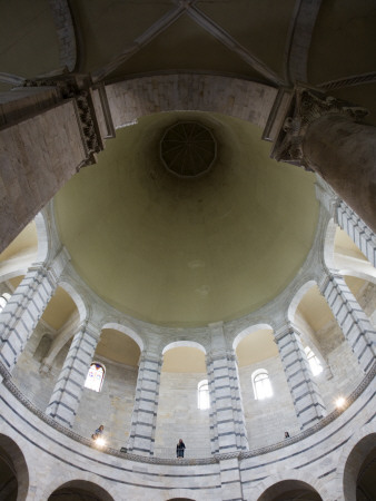 Looking Up To The Domed Ceiling, Baptistery, The Duomo, Pisa, Italy by David Clapp Pricing Limited Edition Print image