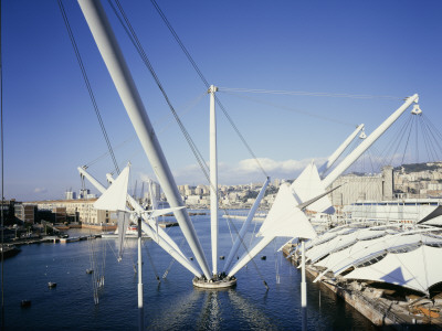 Redevelopment Of The Old Harbour, Genoa, 1985 - 1992, Architect: Renzo Piano Building Workshop by John Edward Linden Pricing Limited Edition Print image