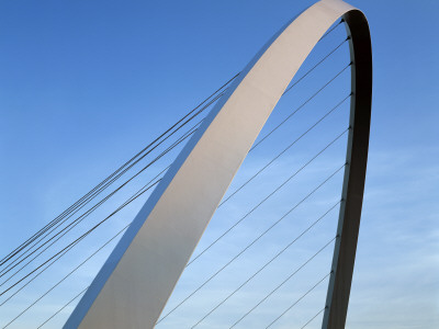 Gateshead Millennium Bridge, Newcastle Upon Tyne, Dusk, 2002 Stirling Prize Winner For Architecture by Joe Cornish Pricing Limited Edition Print image