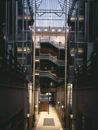 The Bradbury Building, Los Angeles The Atrium (1893), Architect: George H. Wyman by John Edward Linden Pricing Limited Edition Print image