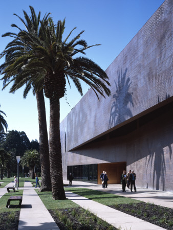 De Young Museum, San Francisco, 2005, Entrance, Architect: Herzog And De Meuron by John Edward Linden Pricing Limited Edition Print image