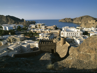 Muscat, Oman, View Over The Town Towards The Sea by Joe Cornish Pricing Limited Edition Print image