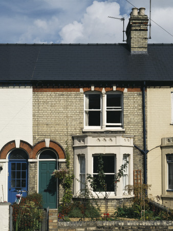 Victorian Terraced Housing, Cambridge by Martine Hamilton Knight Pricing Limited Edition Print image