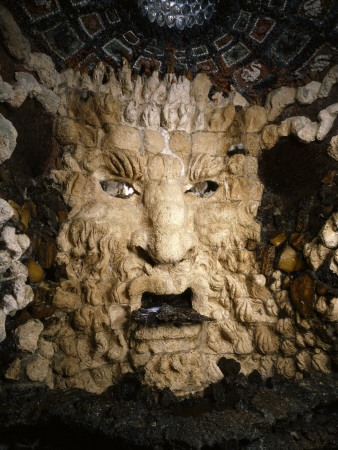 Stone Face, The Grotto, Leeds Castle, Kent, England by Mark Fiennes Pricing Limited Edition Print image