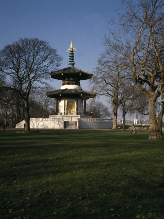 Peace Pagoda, Battersea Park, London, 1985 by Mark Fiennes Pricing Limited Edition Print image
