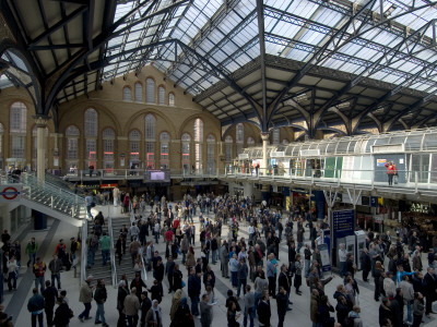 Crowds At Liverpool Street Train Station, London by Natalie Tepper Pricing Limited Edition Print image