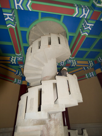 Stairwell Inside Pagoda, Zhingsan Mountain Scenic Spot, Nanjing, China by Natalie Tepper Pricing Limited Edition Print image