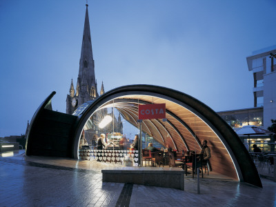 Spiral Cafe, Birmingham, Dusk, Marks Barfield Architects by Peter Durant Pricing Limited Edition Print image