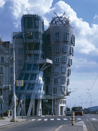 Nationale-Nederlanden Building, Ginger And Fred, Raisin Embankment, Prague, 1992 -1996 by Richard Bryant Pricing Limited Edition Print image