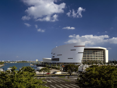 American Airlines Arena, Miami, Home Of Miami Heat, Overall Exterior, Architect: Arquitectonica by Richard Bryant Pricing Limited Edition Print image