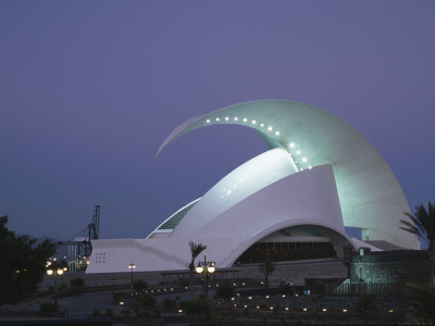 Auditorio De Tenerife, Santa Cruz, Canary Islands, Dusk Shot, Architect: Santiago Calatrava Sa by Richard Bryant Pricing Limited Edition Print image