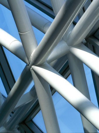 Faculty Of Law, University Of Cambridge, Cambridgeshire, 1990-1995, Detail Of Steel Structure by Richard Bryant Pricing Limited Edition Print image