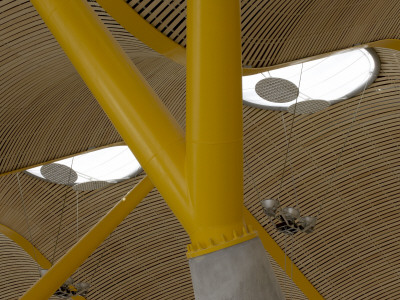 Terminal Building, Barajas Airport, Madrid, Roof And Structure, Architects: Rogers And Lamela by Richard Bryant Pricing Limited Edition Print image