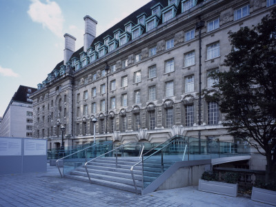 County Hall Bridge Link, London, Main Steps, Marks Barfield Architects by Peter Durant Pricing Limited Edition Print image