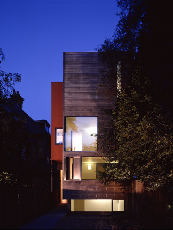 The Tall House Exterior At Dusk, Terry Pawson Architects by Richard Bryant Pricing Limited Edition Print image