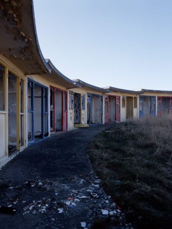 Knap Lido, South Wales Curved Bathing Huts by Sarah J Duncan Pricing Limited Edition Print image