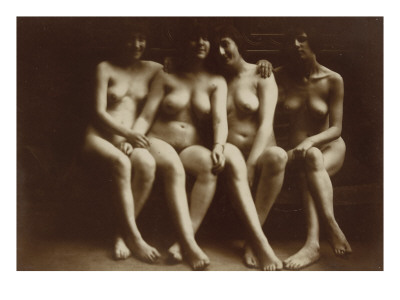 Groupe De Quatre Femmes Nues, Assises, Les Jambes Croisees by Francois-Rupert Carabin Pricing Limited Edition Print image