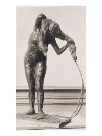 Photo D'une Sculpture En Cire De Degas:Femme Se Coiffant (Rf2126) by Ambroise Vollard Pricing Limited Edition Print image