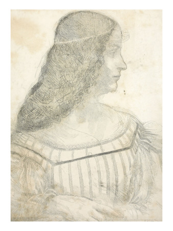 Portrait D'isabelle D'este D'après Léonard De Vinci by Léonard De Vinci Pricing Limited Edition Print image