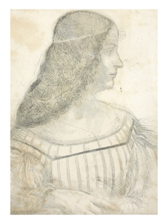 Portrait D'isabelle D'este D'apres Leonard De Vinci by Leonard De Vinci Pricing Limited Edition Print image