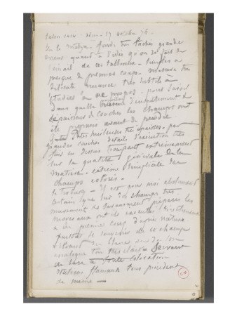 Carnet De Dessins : Page Manuscrite by Gustave Moreau Pricing Limited Edition Print image