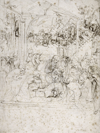 Etude Pour L'adoration Des Mages by Leonard De Vinci Pricing Limited Edition Print image