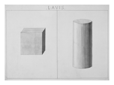 Etude De Cube Et Étude De Cylindre by Alexandre-Gustave Eiffel Pricing Limited Edition Print image