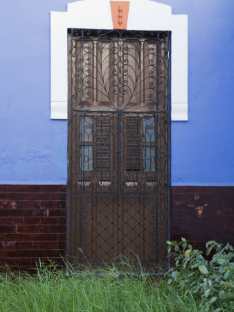 Colorful Doors, Merida, Yucatan, Mexico by Julie Eggers Pricing Limited Edition Print image