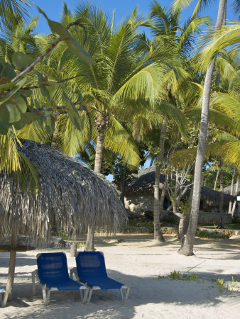 Beach Chairs, Viva Wyndham Dominicus Beach, Bayahibe, Dominican Republic by Lisa S. Engelbrecht Pricing Limited Edition Print image
