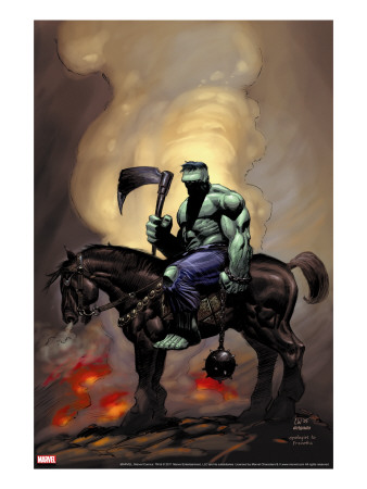 Incredible Hulk #81 Cover: Hulk Riding by Weeks Lee Pricing Limited Edition Print image